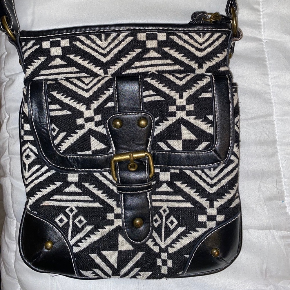 Black Tribal Crossbody